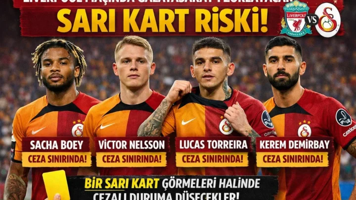 Liverpool Maçında Galatasaray’ı Zorlayacak Sarı Kart Riski